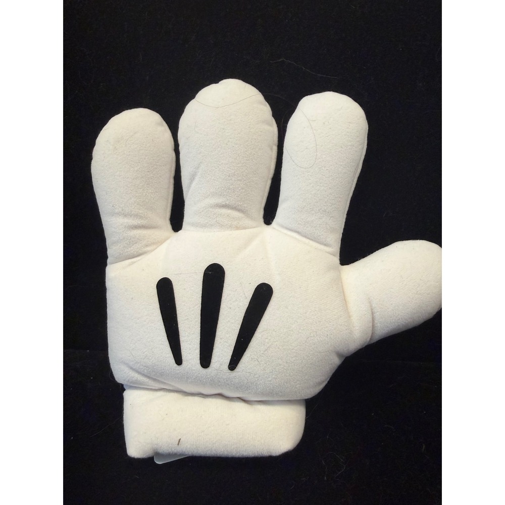 Disney Mickey Mouse Plush Glove Costume Hand White Four Finger Cosplay Accessory